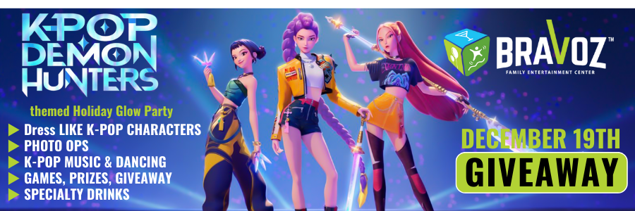 BRAVOZ K-Pop Demon Hunters Holiday Glow Party Ticket Giveaway